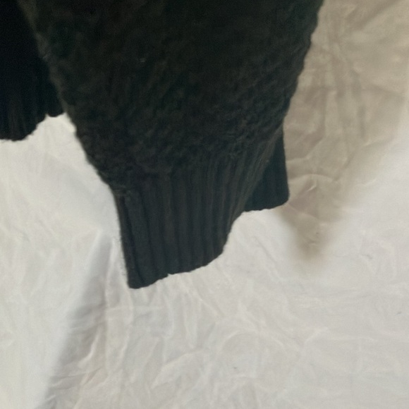 Banana Republic: Black Button collared Knit Sweater- Cotton Blend- L - Picture 6 of 14